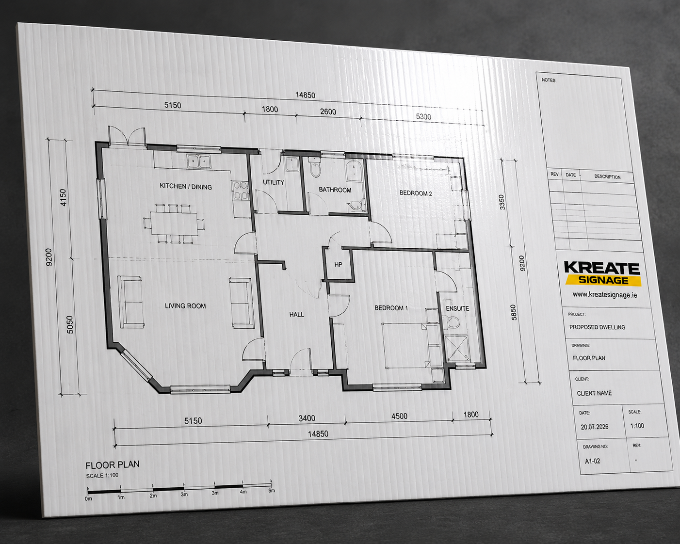 Construction Drawing Printing - Waterproof Sign