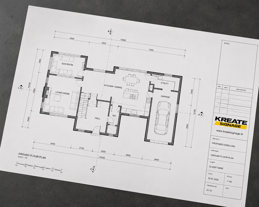 Construction Drawing Printing - Paper